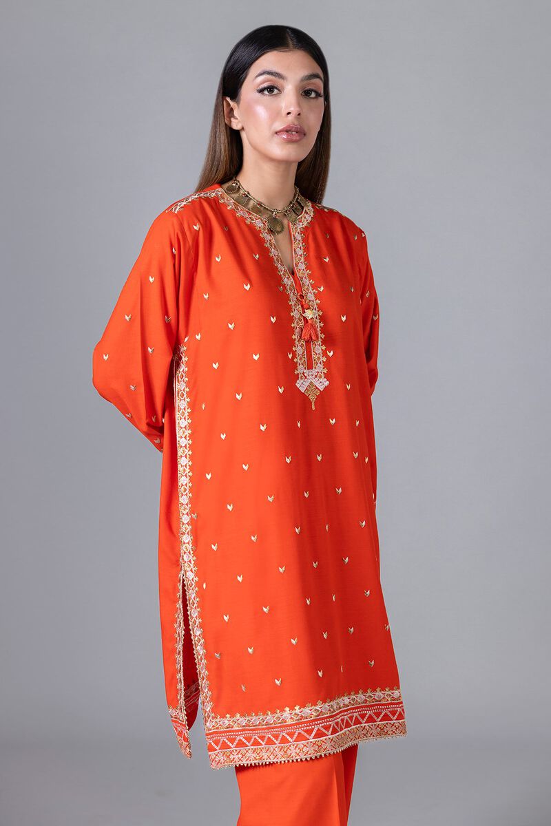 Embroidered | Dull Raw Silk | Kurta | null