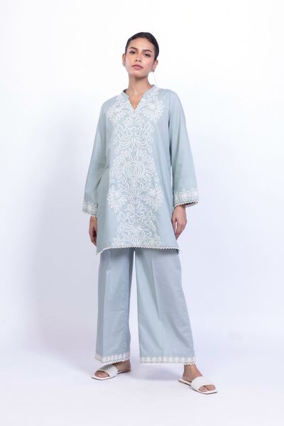 Embroidered | Cotton Dobby | Lace Cotton Pants | GBP 17.00