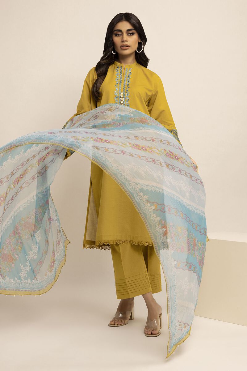 Embroidered | Crosshatch | Fabrics 3 Piece | null