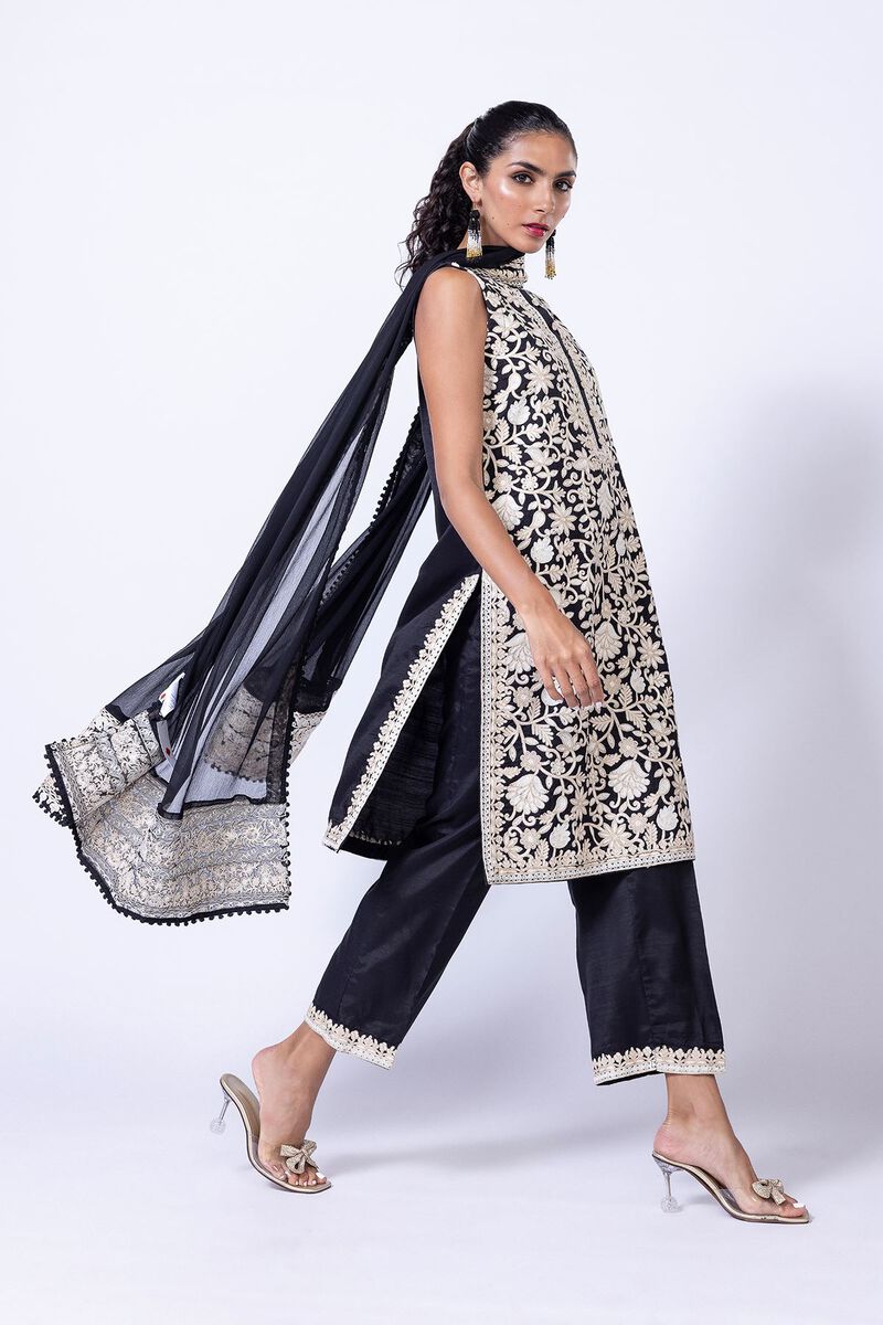 Embroidered | Polyester Crinkle Chiffon | Dupatta | null