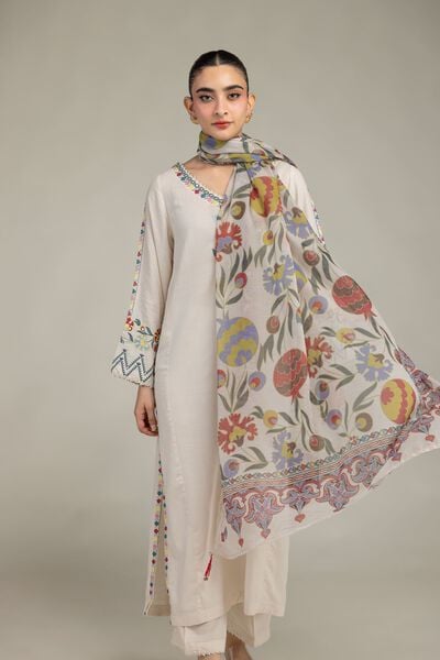 Embroidered | Raw Silk | Floral Silk Kurta | GBP 40.00