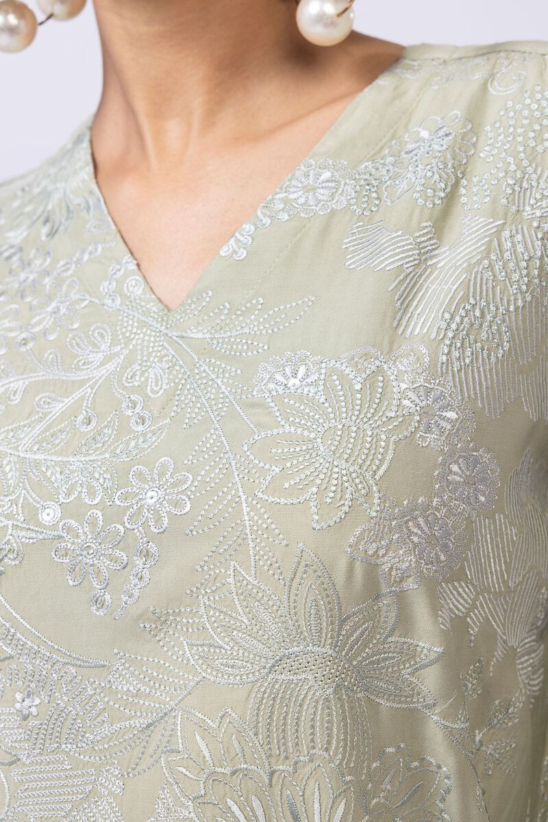 Embroidered | Viscose Oak Silk | Kurta | GBP 50.00