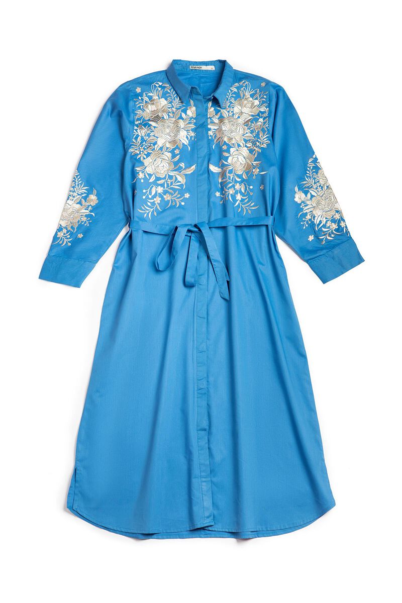 Embroidered | Cotton Viscose | Maxi Dress | null