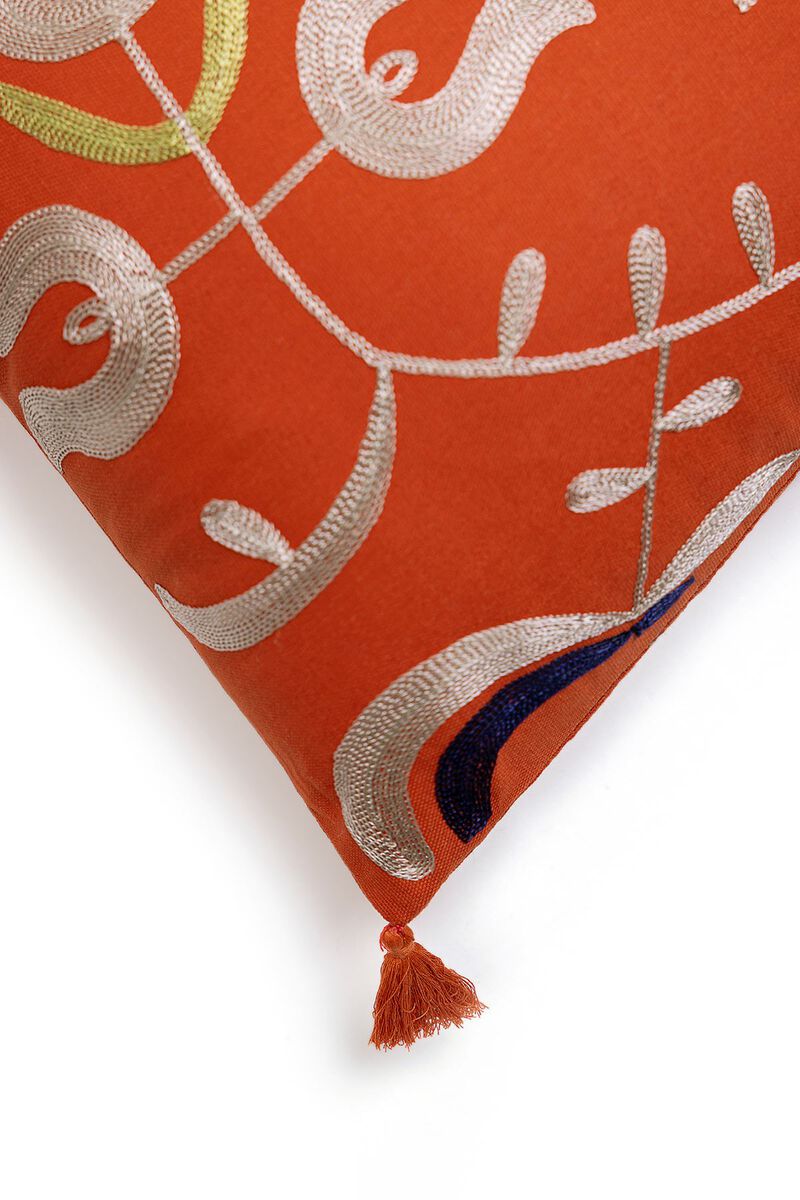 Cotton Duck | Embroidered | Cushion Cover | null