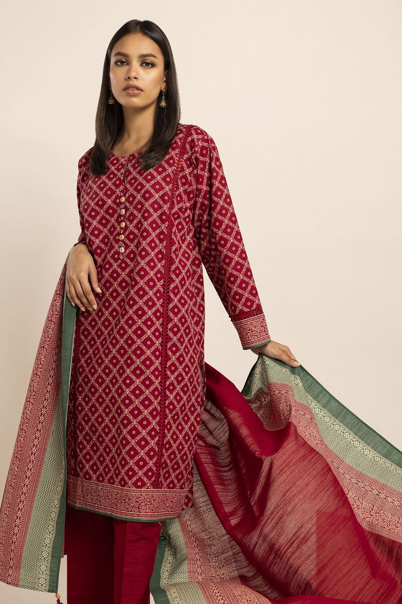 Printed | Khaddar | Fabrics 3 Piece | null