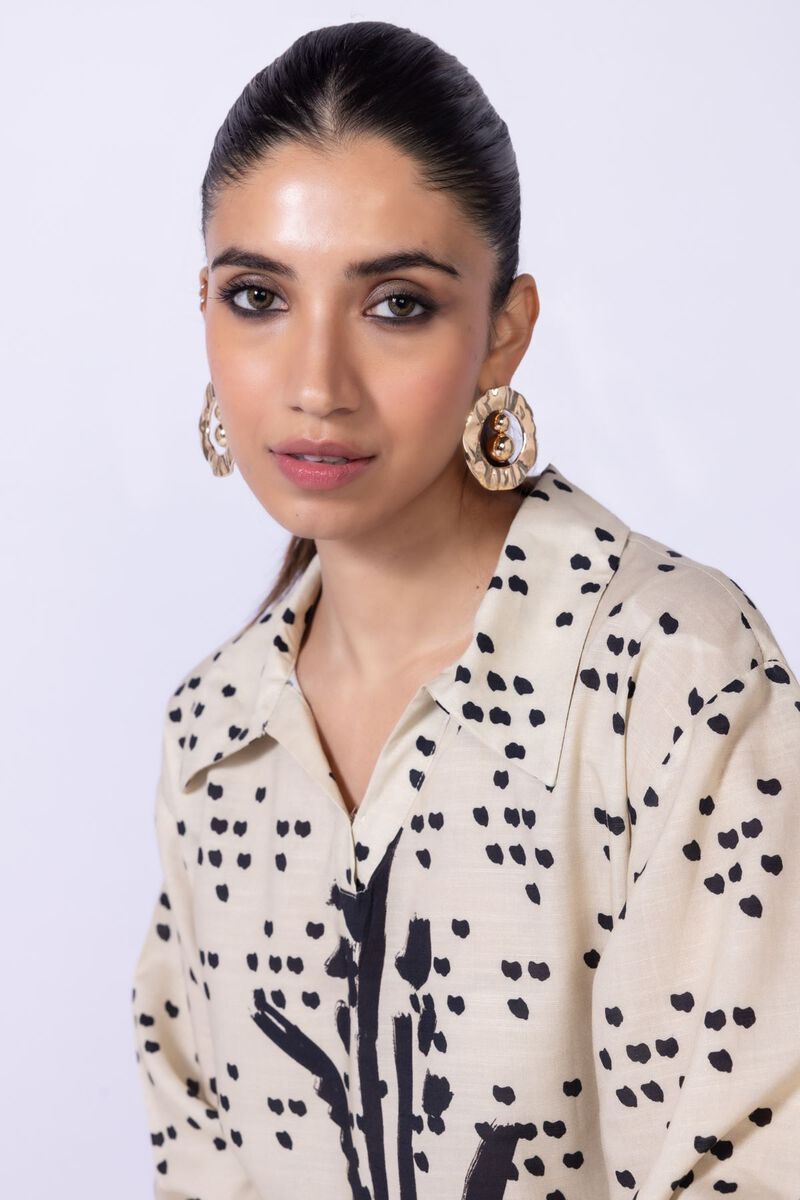 Printed | Dull Raw Silk | Blouse | GBP 9.00
