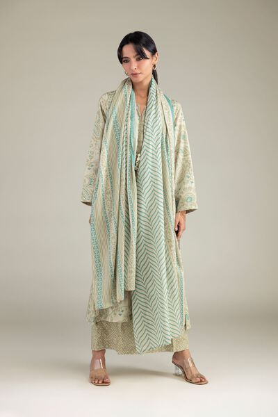 Lawn | Beige Lawn Dupatta | GBP 25.00