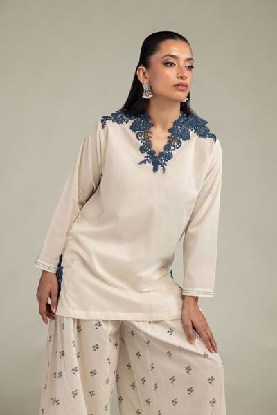 Embroidered | Cambric | Short Cambric Kurta | GBP 40.00