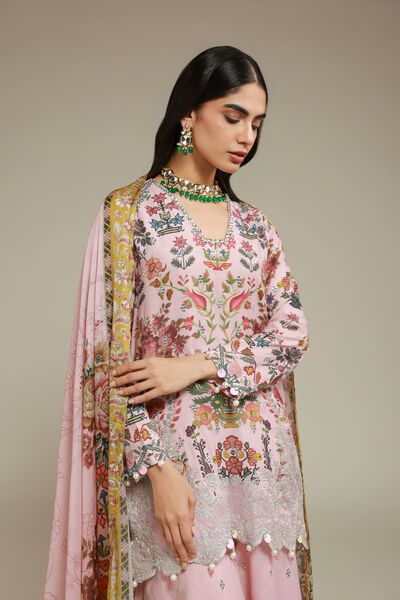 Embroidered | Raw Silk | 3 Piece Co-ord Set | GBP 140.00