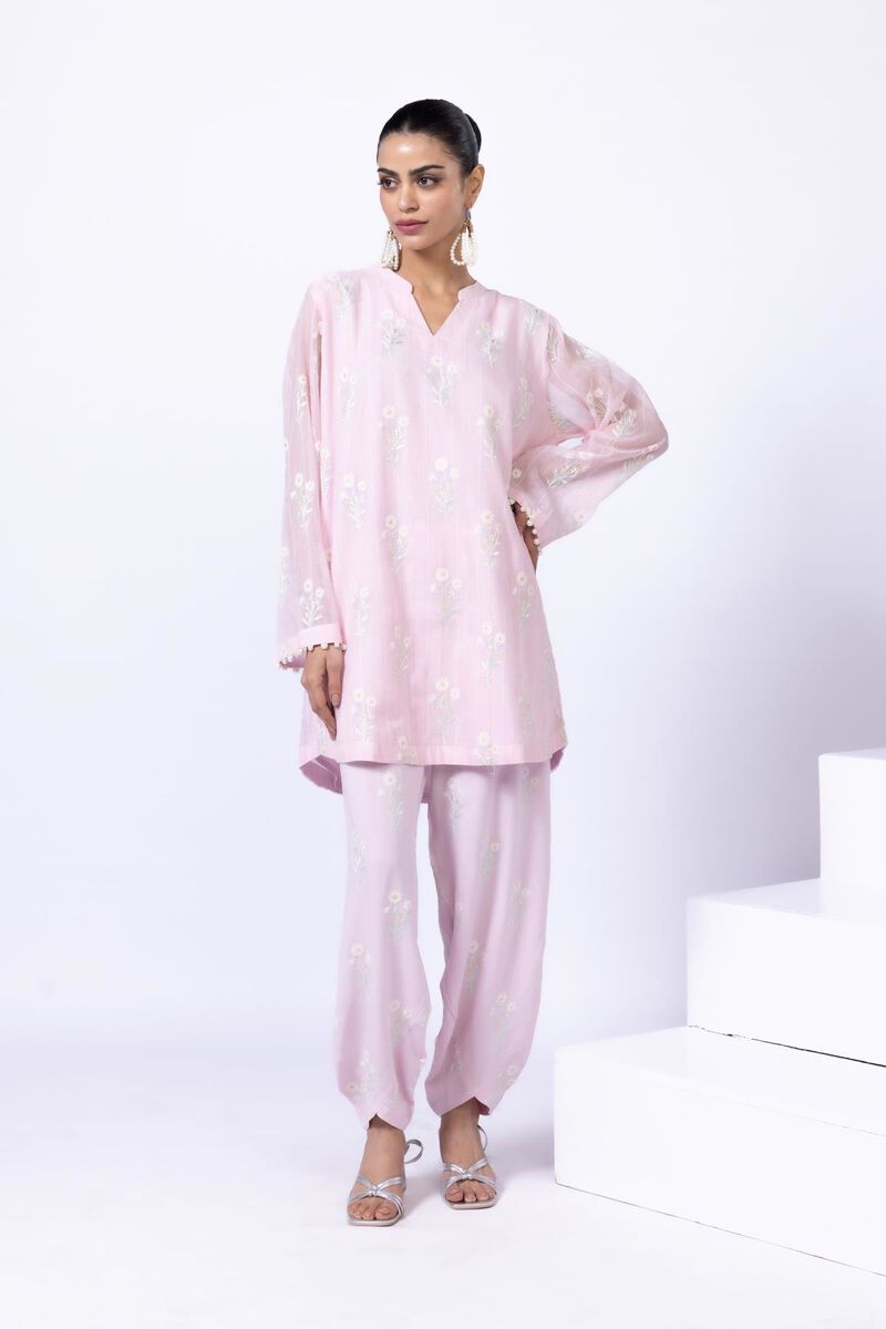Embroidered | Cotton Zari Organza | Kurta | GBP 20.00