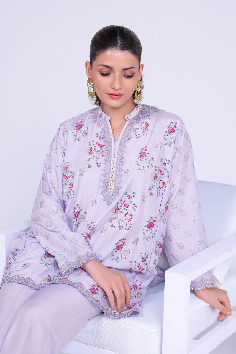 Embroidered | Raw Silk | Kurta | GBP 50.00
