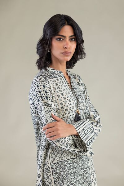 Printed | Cambric | Short V-Neck Kurta | GBP 21.00