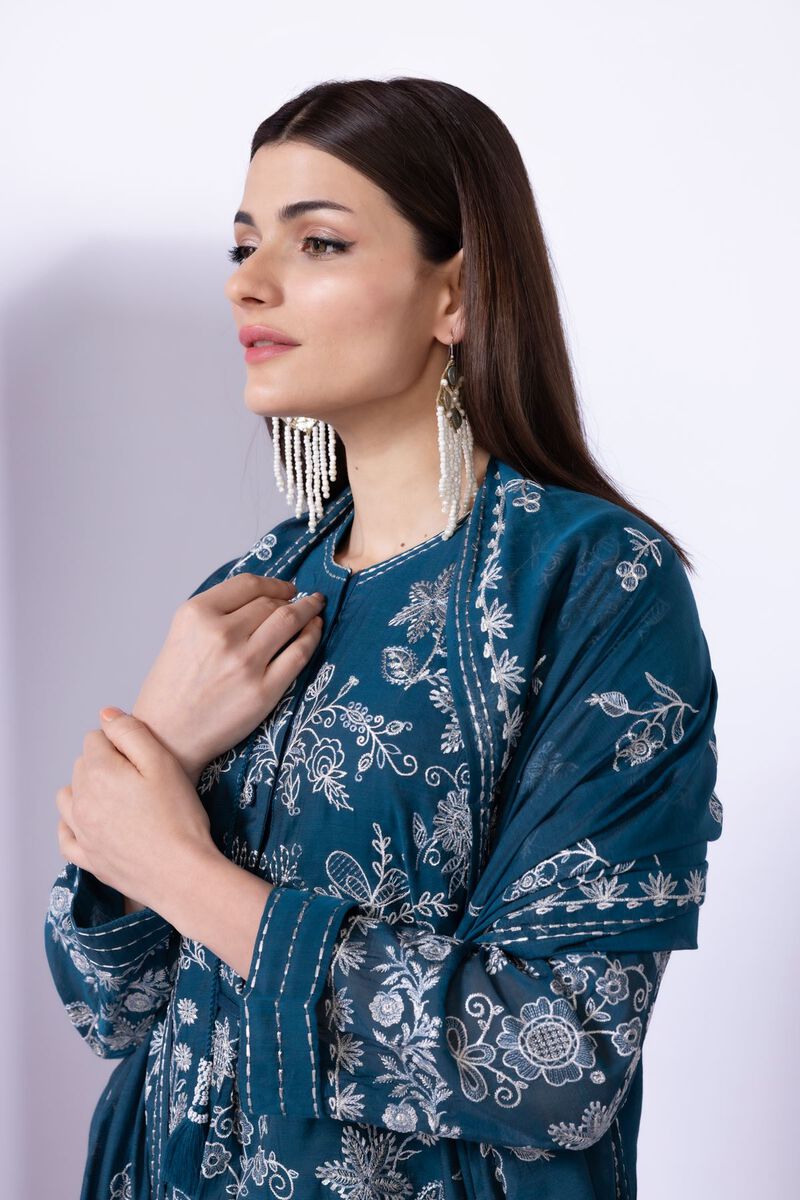 Embroidered | Paper Silk | Dupatta | GBP 25.00