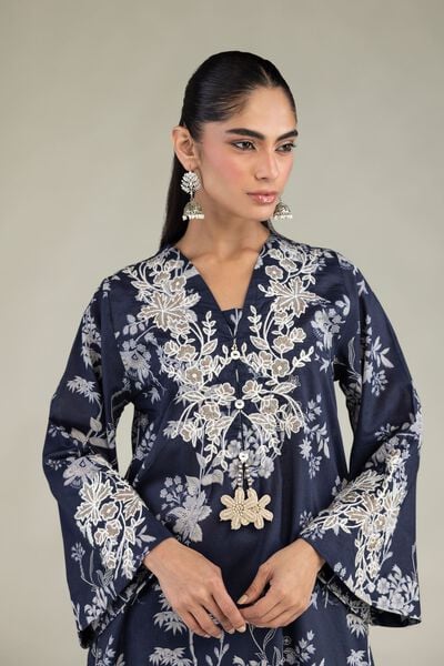 Embroidered | Cambric | Long Cambric Kurta | GBP 40.00