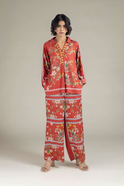 Printed | Viscose Crepe | Trousers | GBP 17.00