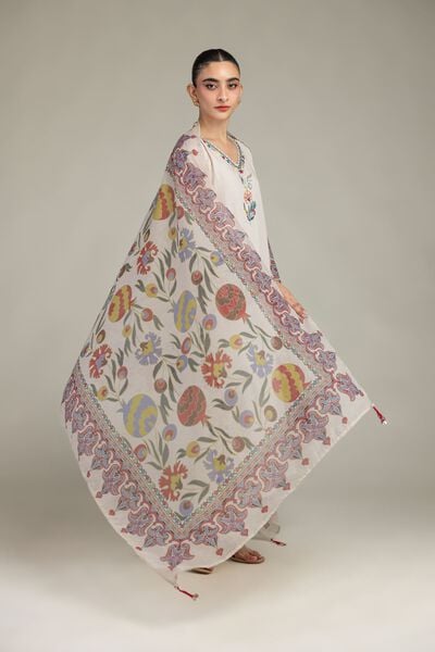 Embroidered | Mesuri | Floral Mesuri Dupatta | GBP 20.00