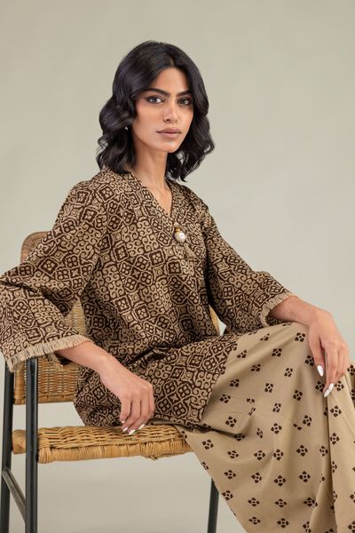 Printed | Cambric | Short V-Neck Kurta | GBP 21.00