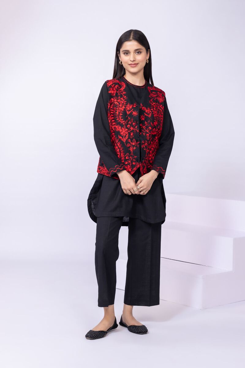 Printed | Khaddar | Waistcoat | null