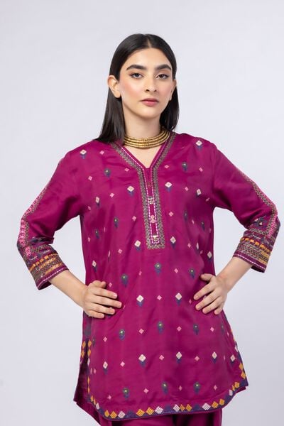 Embroidered | Russian Raw Silk | Kurta | GBP 45.00