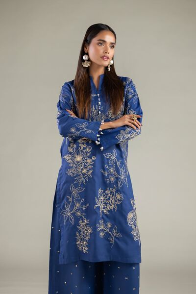 Embroidered | Raw Silk | Kurta | GBP 40.00