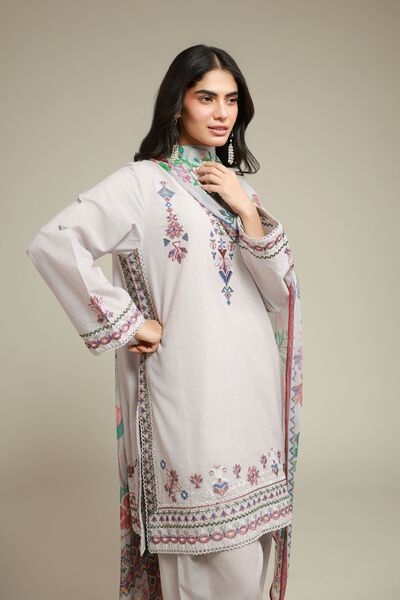 Embroidered | Cambric | Tailored Cambric 3-Piece | GBP 55.00