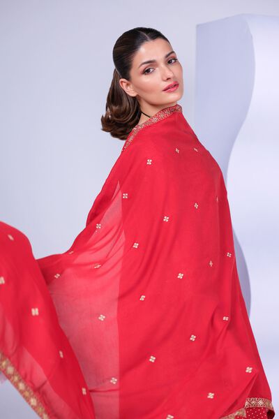 Embroidered | Light Thai Silk | Dupatta | GBP 25.00