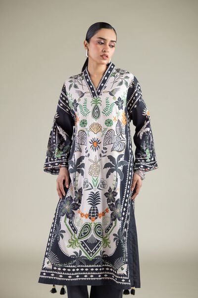 Embroidered | Cambric | Printed Cambric Kurta | GBP 17.50