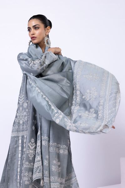 Embroidered | Cotton Net | Dupatta | GBP 20.00