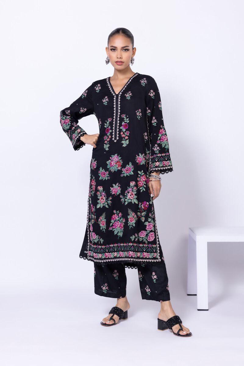 Embroidered | Polyester Crinkle Chiffon | Kurta | GBP 24.00