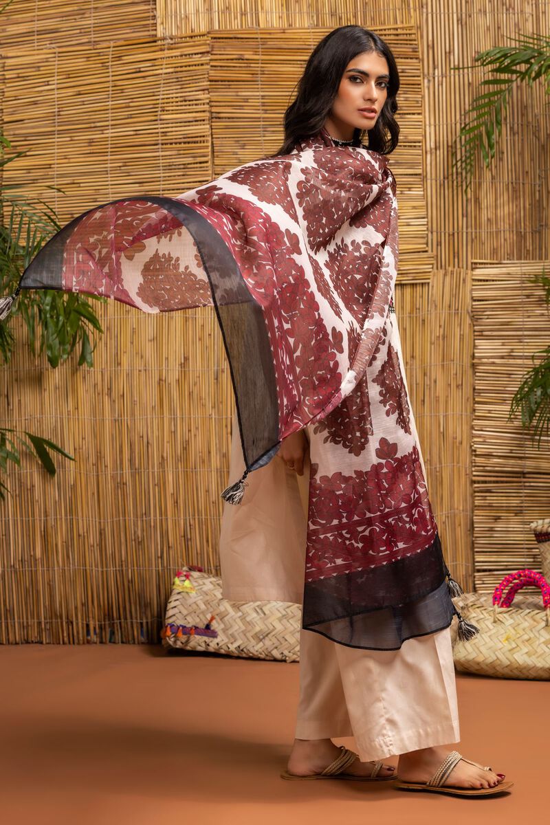 Printed | Slub Polyester | Dupatta | null