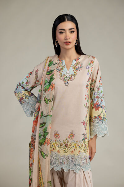 Embroidered | Cambric | Tailored 3-Piece Cambric | GBP 70.00
