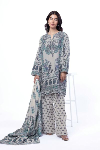 Printed | Karandi | Fabrics 3 Piece | GBP 35.00