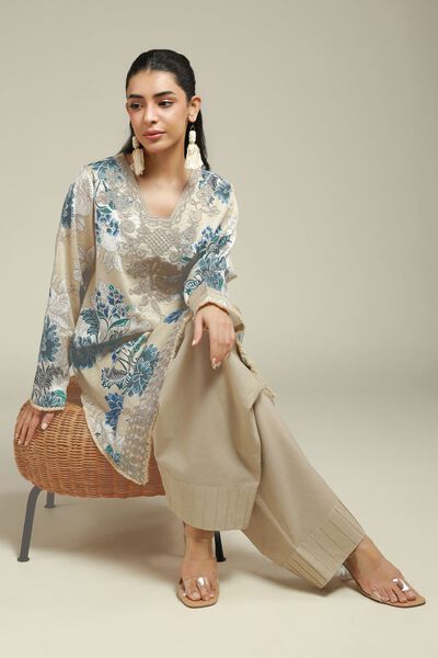 Embroidered | Satin | 2-Piece Tailored Set | GBP 45.00