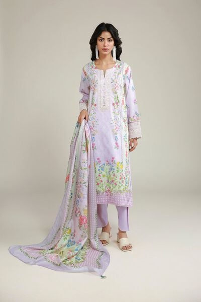 Embroidered | Jacquard | Fabrics 3 Piece | GBP 40.00