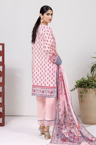 Slub Lawn | Embroidered | Fabrics 3 Piece | GBP 12.50