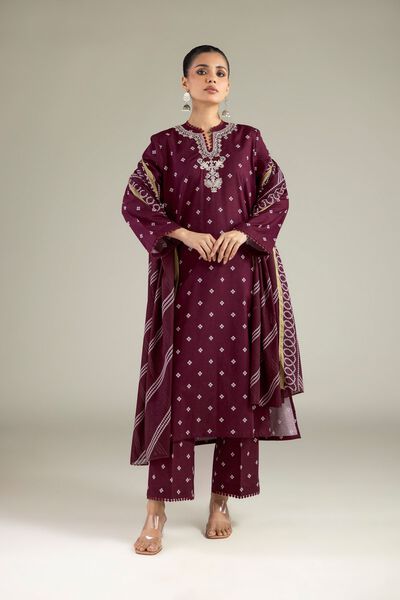 Embroidered | Lawn | Tailored 3-Piece Lawn | GBP 50.00