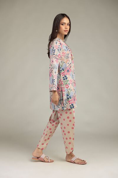 Printed | Cambric | Beige Cambric Shalwar | GBP 12.50