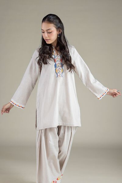 Embroidered | Heavy Textured Cotton | Kurta | GBP 25.00