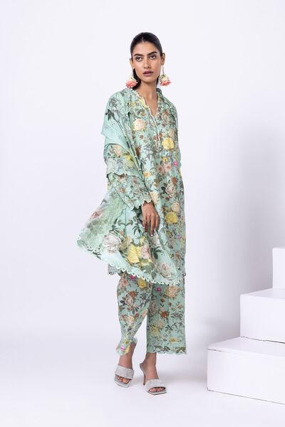 Embroidered | Light Thai Silk | Dupatta | GBP 40.00