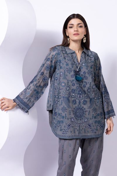 Embroidered | Paper Silk | Kurta | GBP 18.00