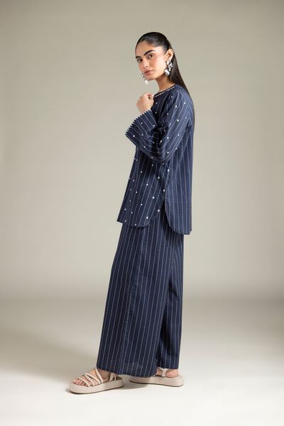 Textured Cotton | Trousers | GBP 20.00