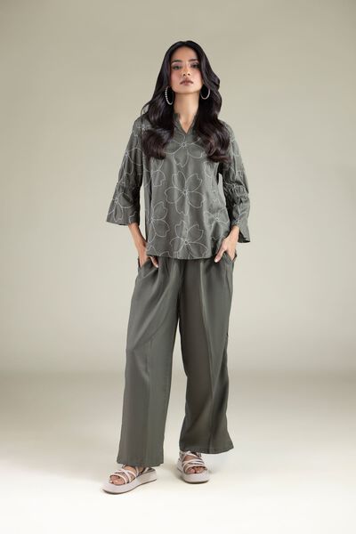 Embroidered | Viscose | Trousers | GBP 15.00