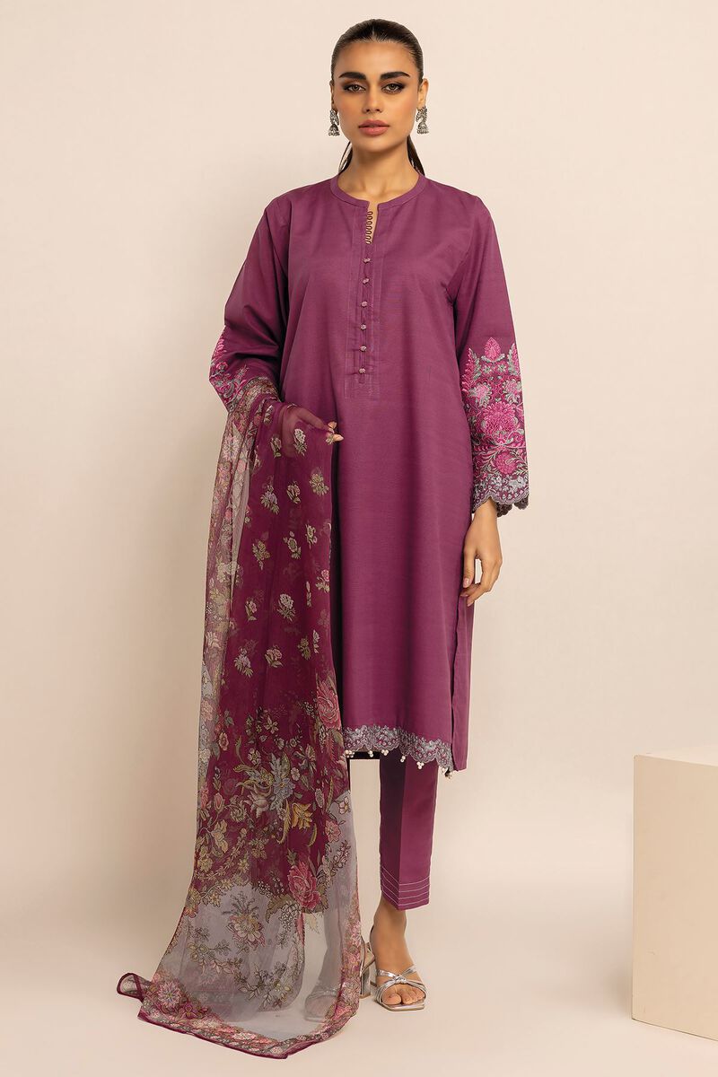 Embroidered | Crosshatch | Fabrics 3 Piece | null