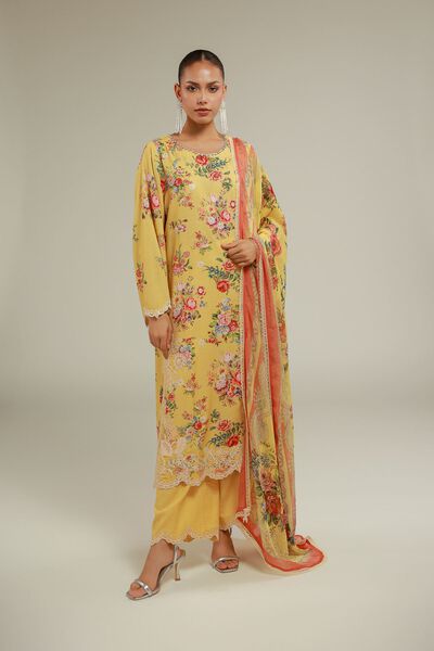 Embroidered | Raw Silk | Summer Embroidered Pants | GBP 25.00