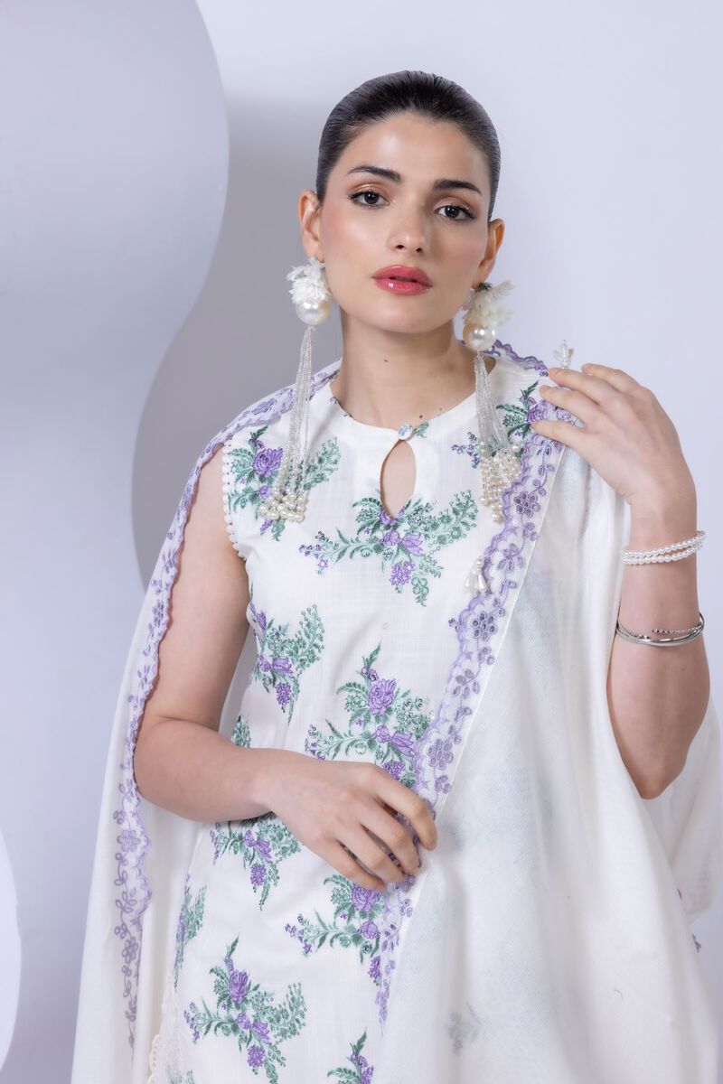 Embroidered | Cotton Square | Dupatta | GBP 35.00
