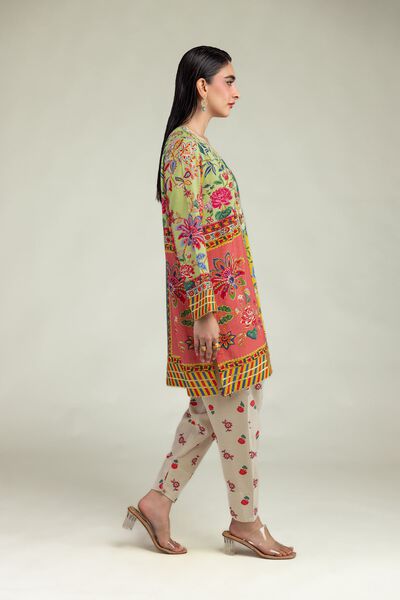 Embroidered | Raw Silk | Floral Silk Shalwar | GBP 20.00