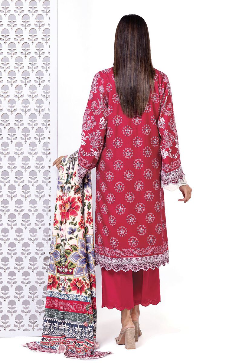 Printed | Printed Viscose Satin | Fabrics 3 Piece | null