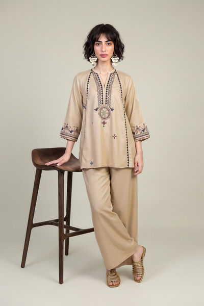 Embroidered | Viscose Crepe | Viscose Crepe Pants | GBP 30.00