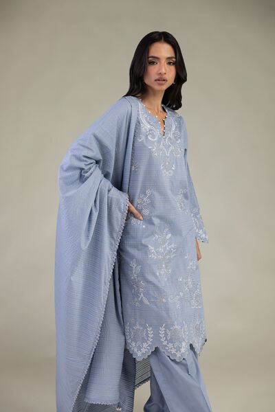 Embroidered | Messuri Dobby | Floral Tailored Set | GBP 75.00