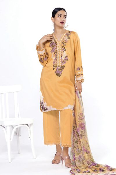 Embroidered | Dobby | Fabrics 3 Piece | GBP 27.50